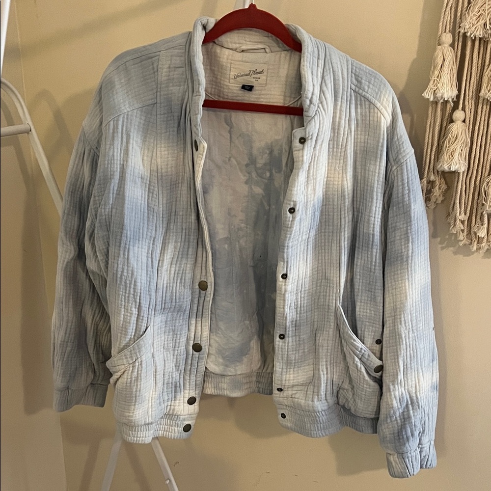 Universal Thread Cream Gauze Fabric Jacket